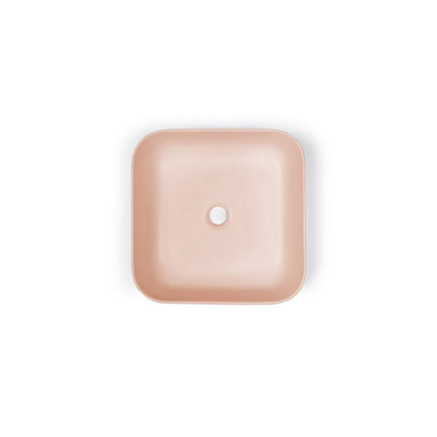 Nood Co Cube Basin Surface Mount Mid Tone Grey