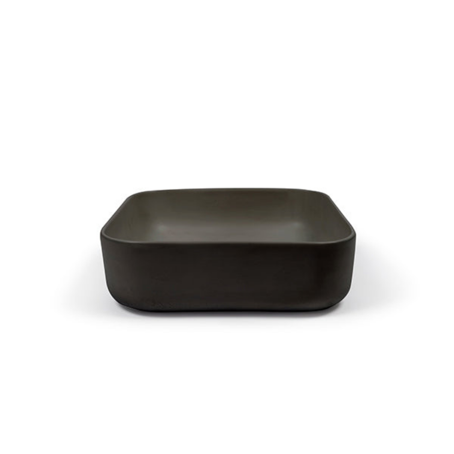 Nood Co Cube Basin Surface Mount Charcoal