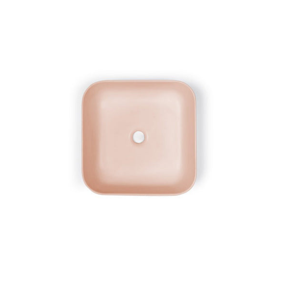 Nood Co Cube Basin Surface Mount Blush Pink