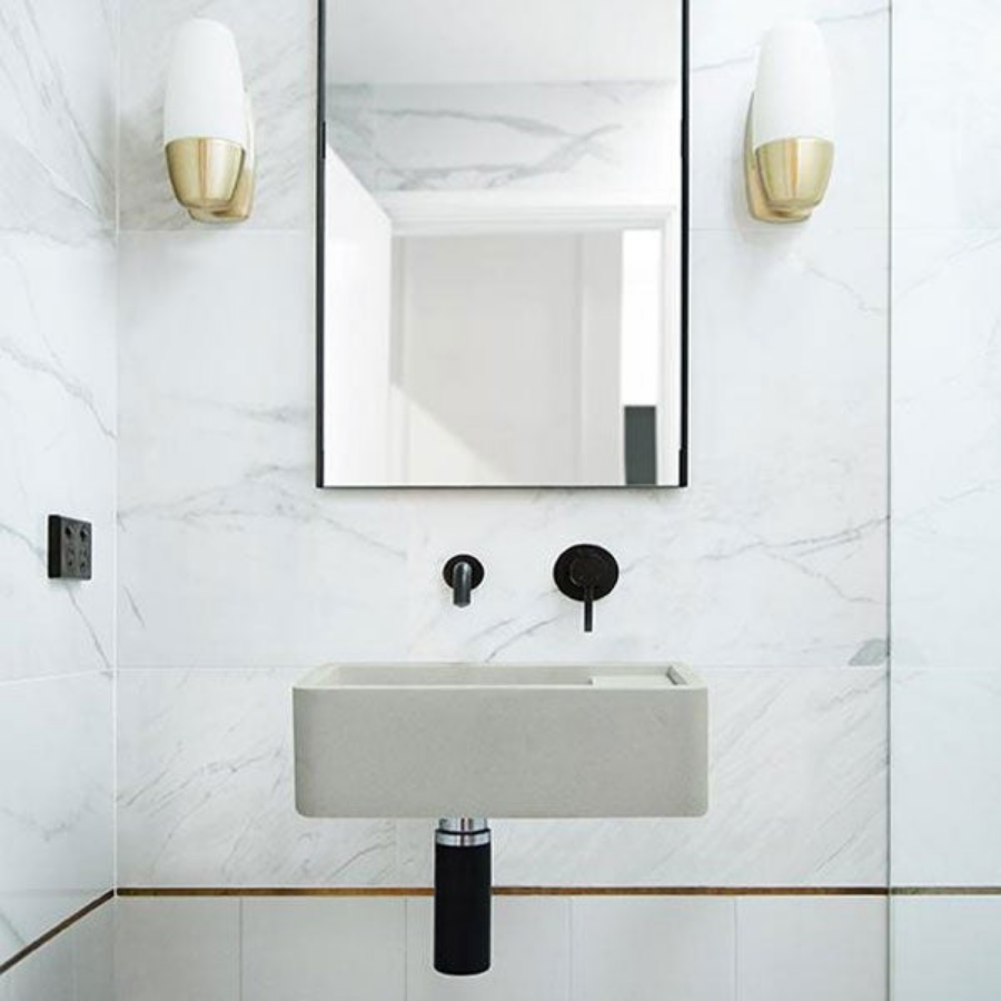 Nood Co Shelf 01 Wall Hung Basin Sky Grey