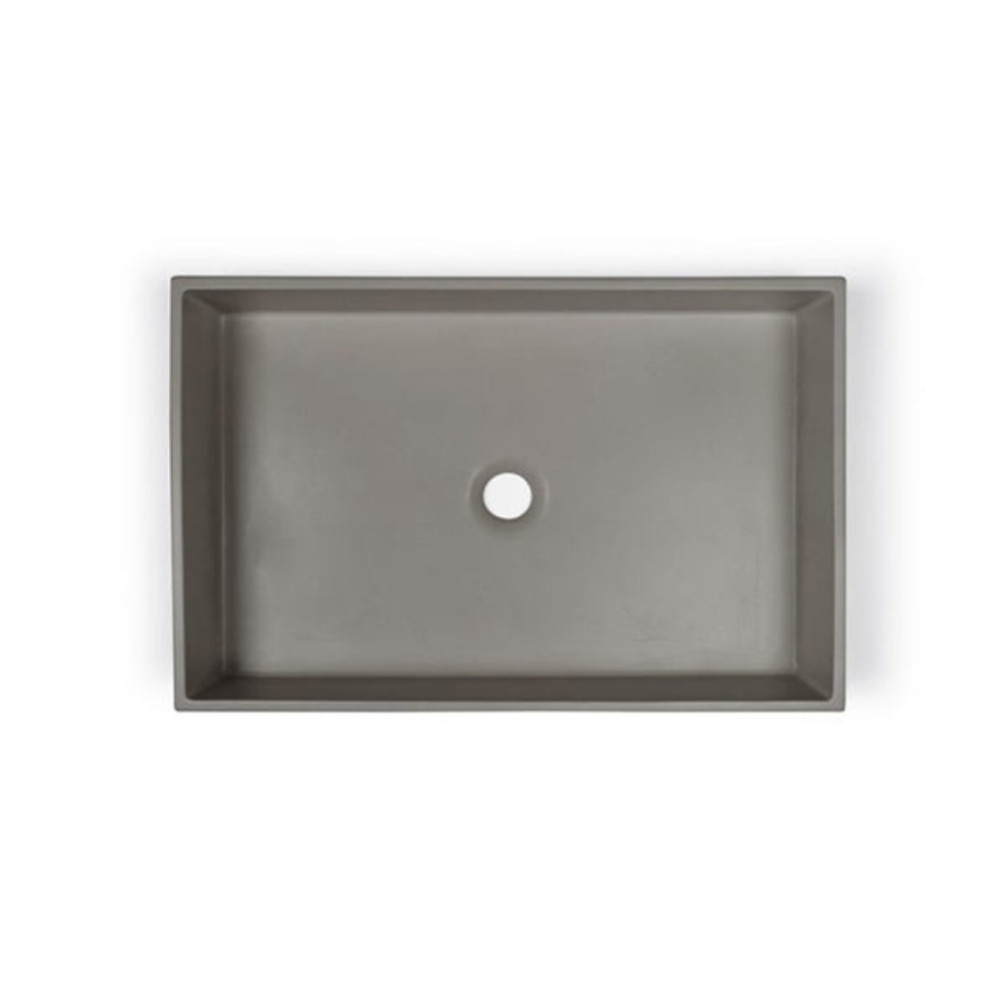 Nood Co Box Basin Surface Mount Mid Tone Grey