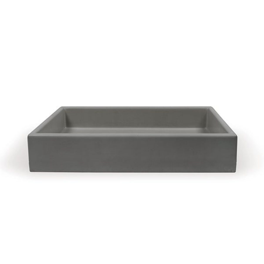 Nood Co Box Basin Surface Mount Mid Tone Grey