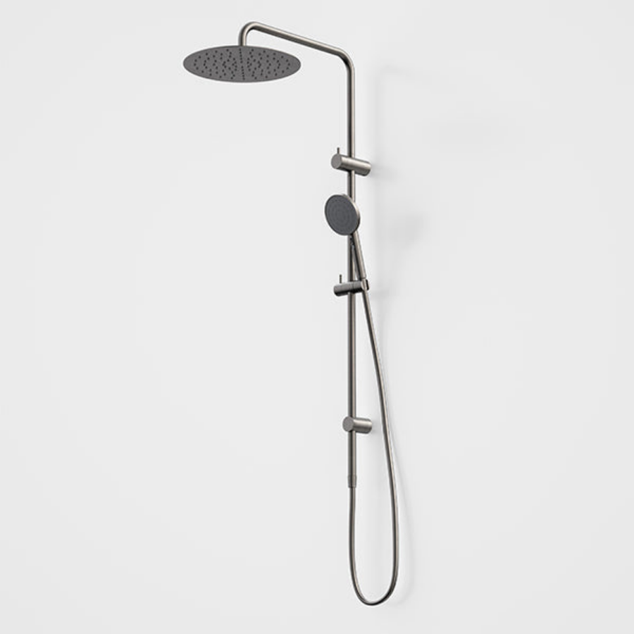 Caroma Urbane II Rail Shower 300mm Overhead Gunmetal