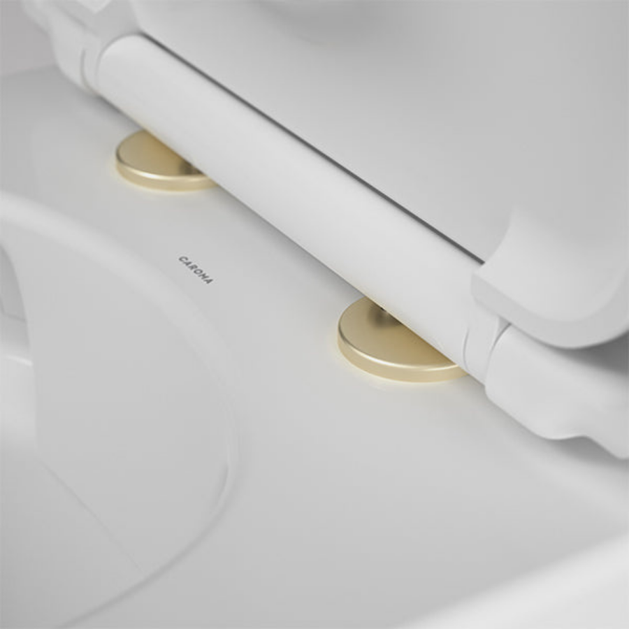 Caroma Urbane II Toilet Seat Hinge Brushed Brass