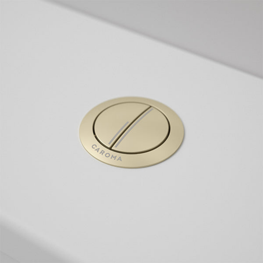 Caroma Urbane II Cistern Flush Button Brushed Brass