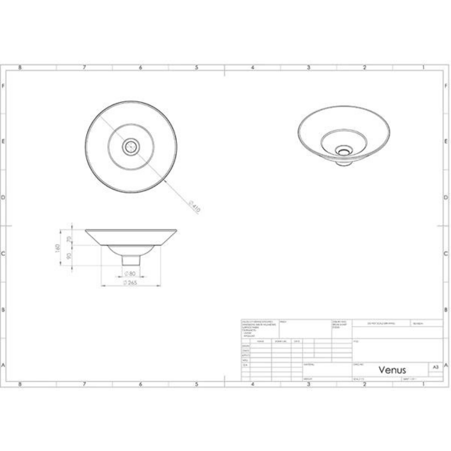 ADP Venus Inset Basin - Gloss White