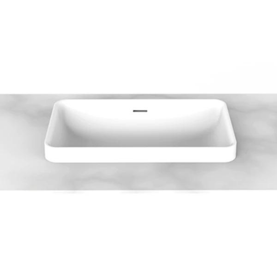 ADP Sava Semi Inset Basin White