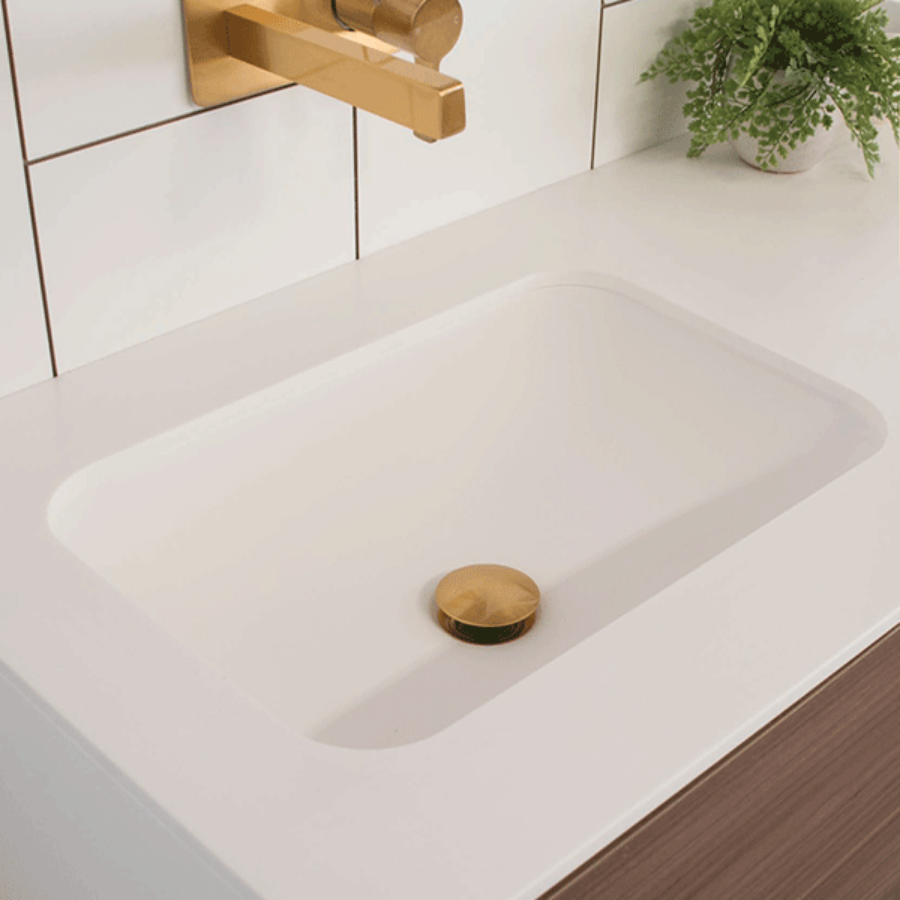 ADP Glory Solid Surface Under Counter Basin White