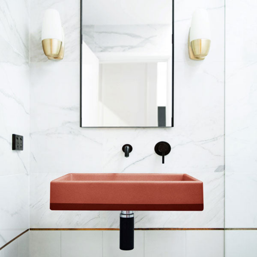 Nood Co Box Basin Two Tone Wall Hung Musk