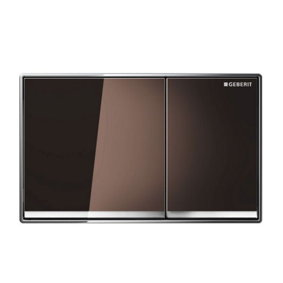 Geberit Sigma 60 Glass Dual Flush Plate Umbra