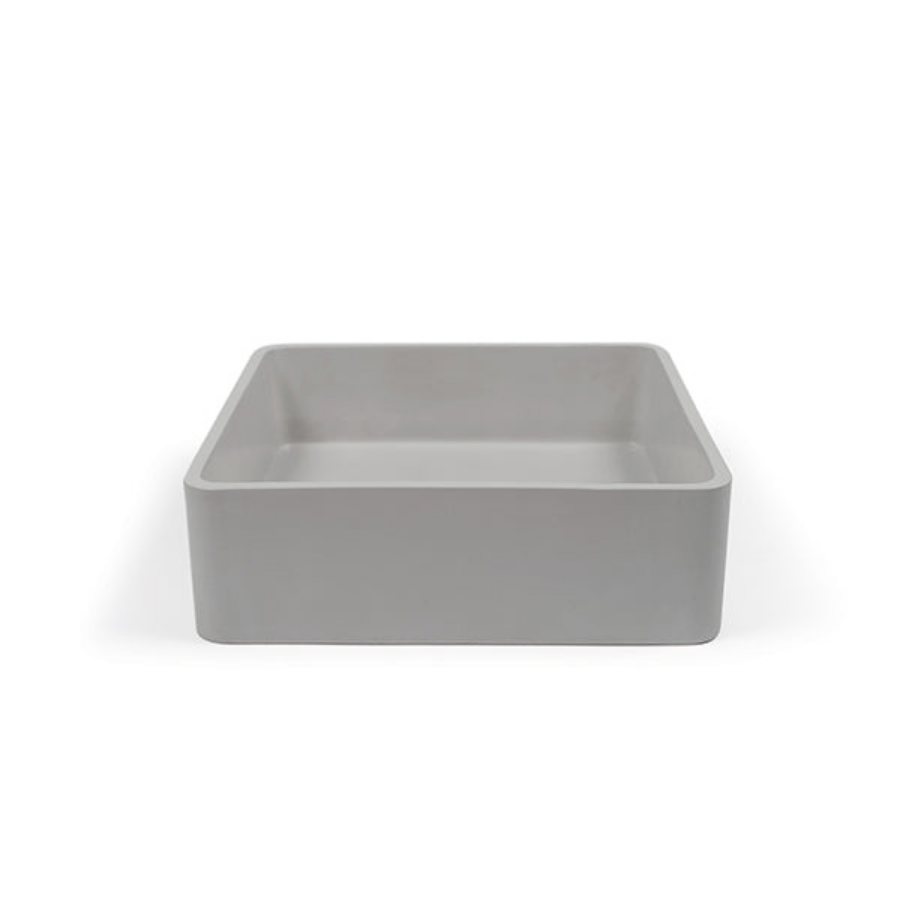 Nood Co Vesl Square Basin Surface Mount Sky Grey