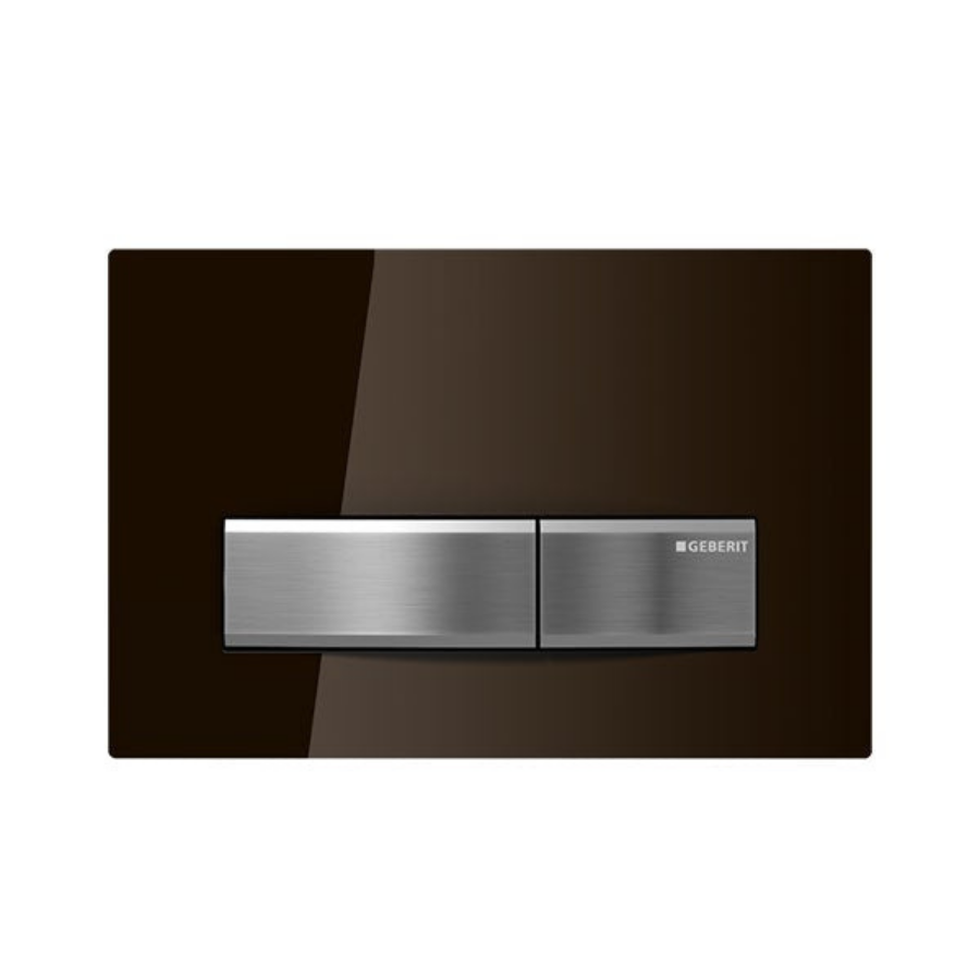 Geberit Sigma 50 Glass Flush Plate Umbra Brown
