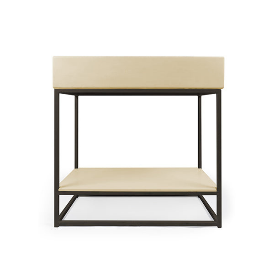 Nood Co Trough Basin Vanity Set Custard