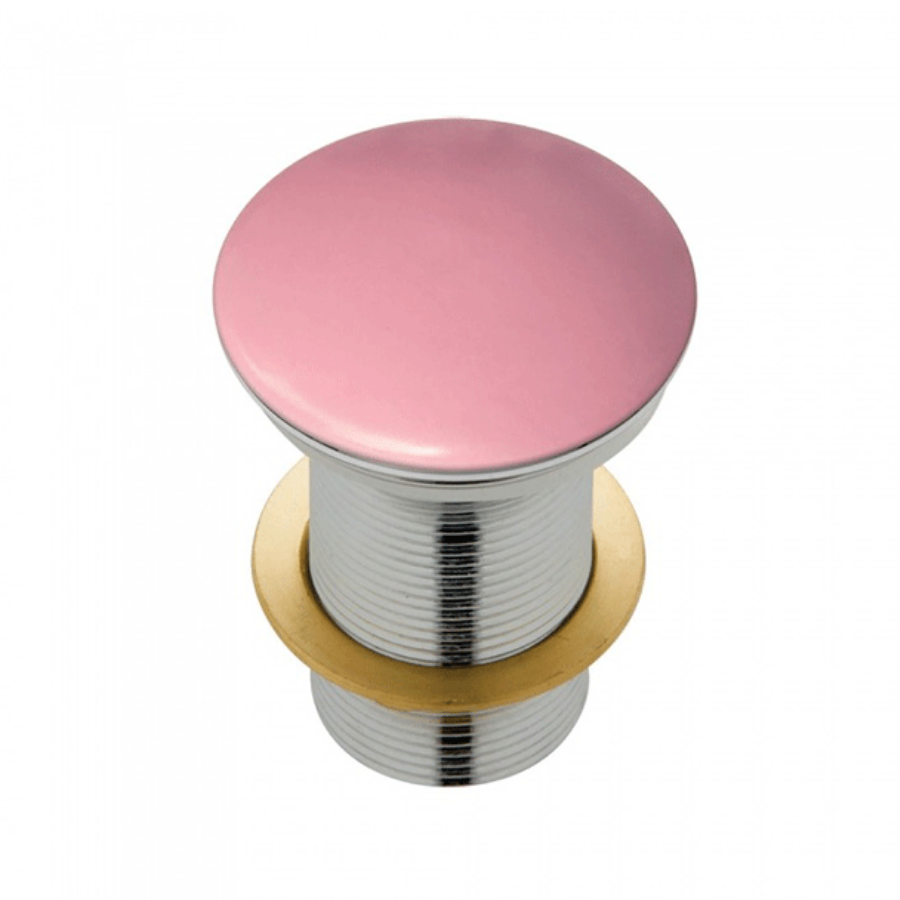 Fienza Ceramic Matte Pink Dome Basin Pop-Up Waste (32mm)