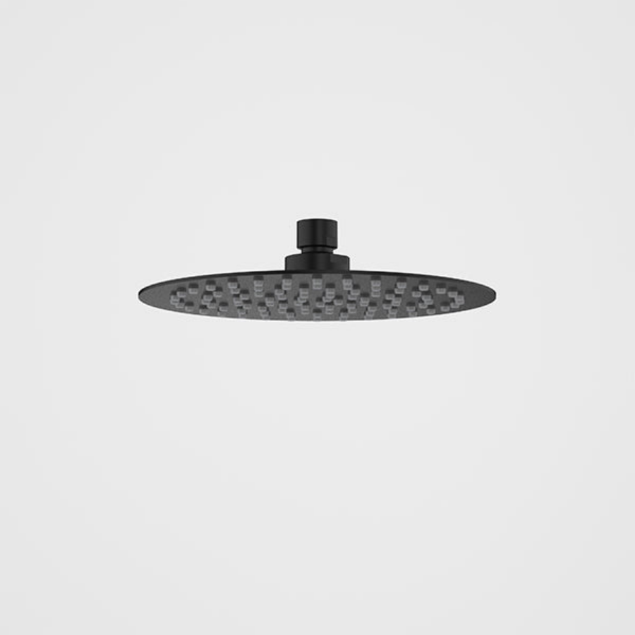 Caroma Urbane II Round Rain Shower Head 200mm Matte Black