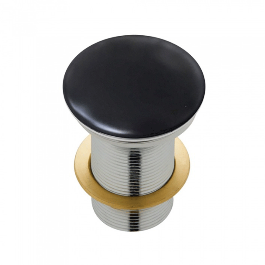 Fienza Ceramic Matte Black Dome Basin Pop-Up Waste (32mm)