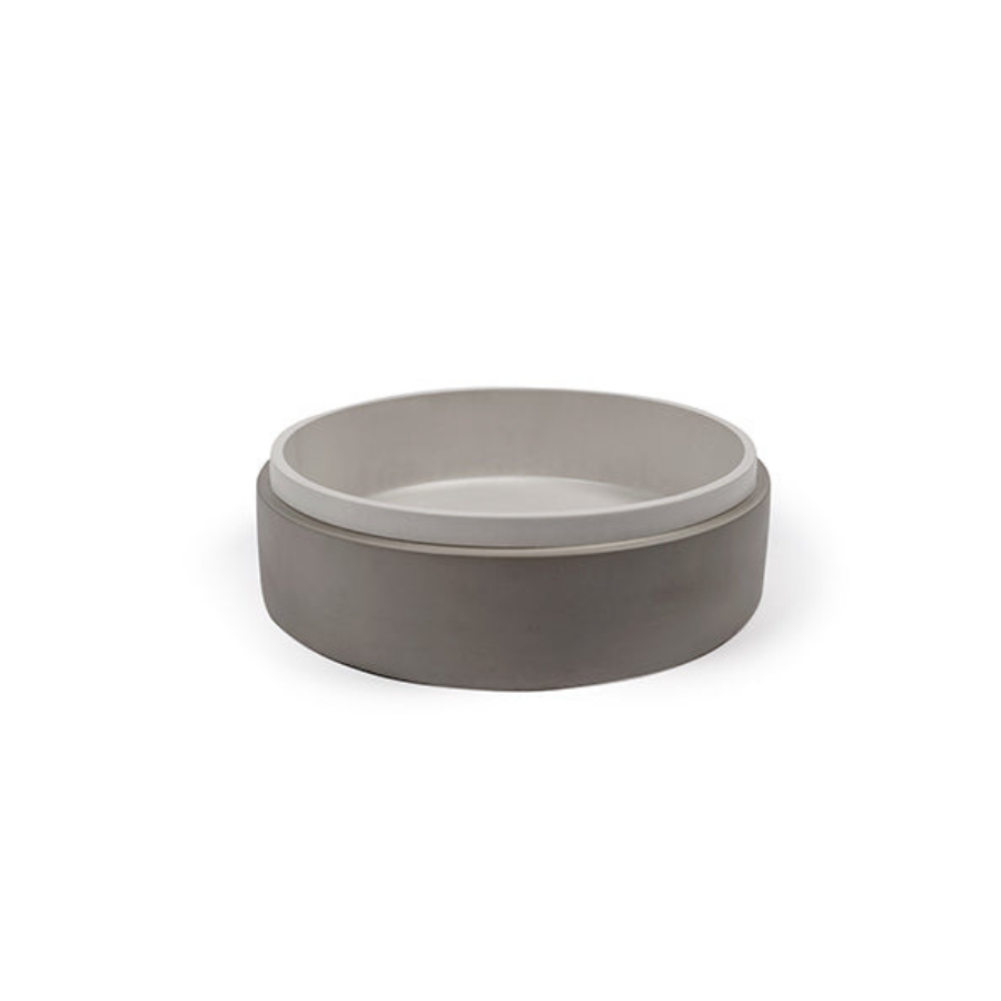 Nood Co Stepp Circle Basin Surface Mount Sky Grey