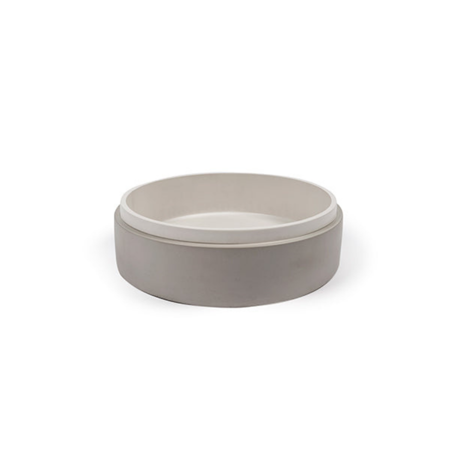 Nood Co Stepp Circle Basin Surface Mount Ivory
