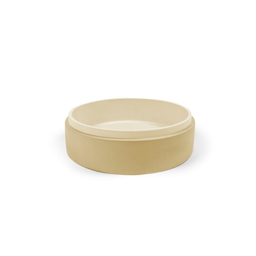 Nood Co Stepp Circle Basin Surface Mount Custard