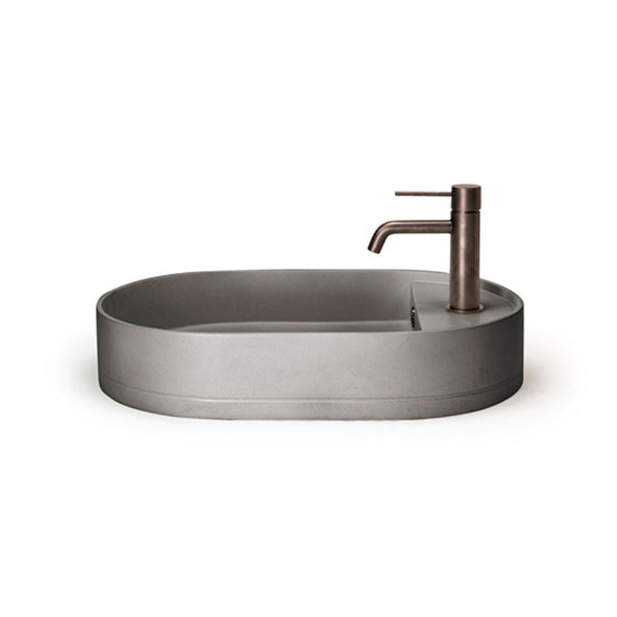 Nood Co Shelf Oval Surface Mount Basin Sky Grey