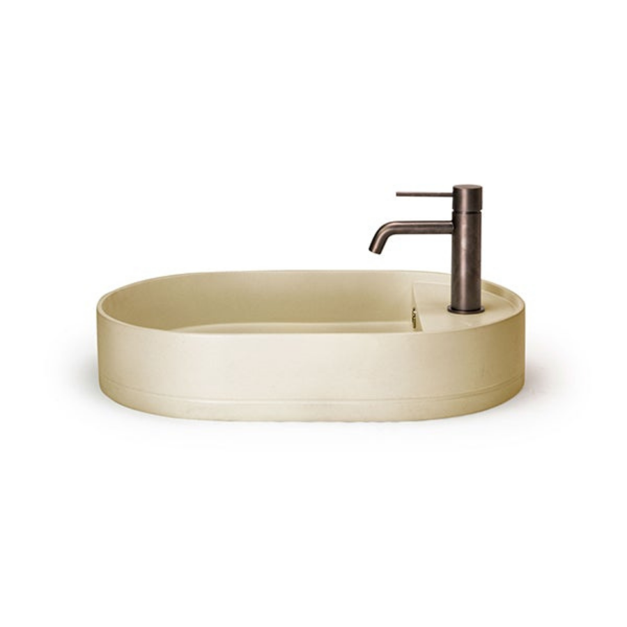 Nood Co Shelf Oval Surface Mount Basin Custard