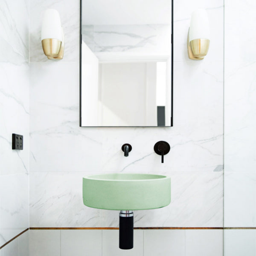 Nood Co Hoop Basin Wall Hung Mint