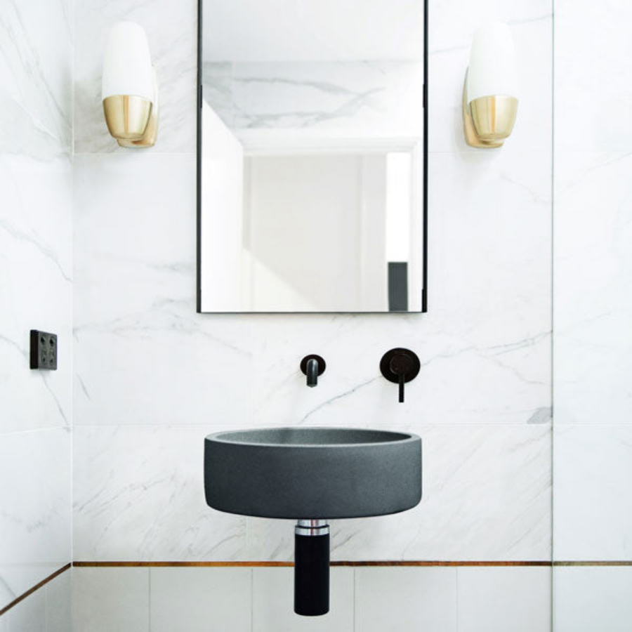 Nood Co Hoop Basin Wall Hung Copan Blue