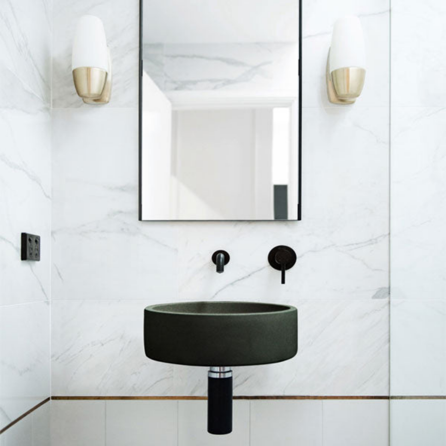 Nood Co Hoop Basin Wall Hung Charcoal