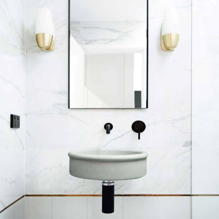 Nood Co Tubb Basin Wall Hung Sky Grey