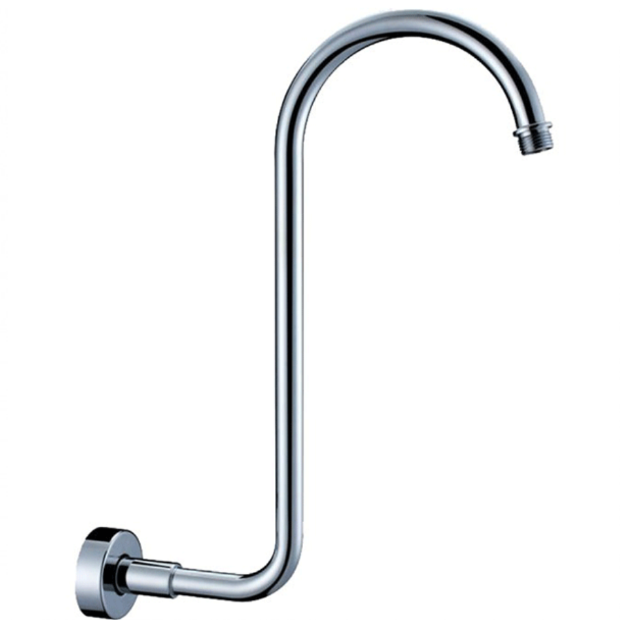 Fienza Round Fixed Swan-neck Shower Arm - Chrome