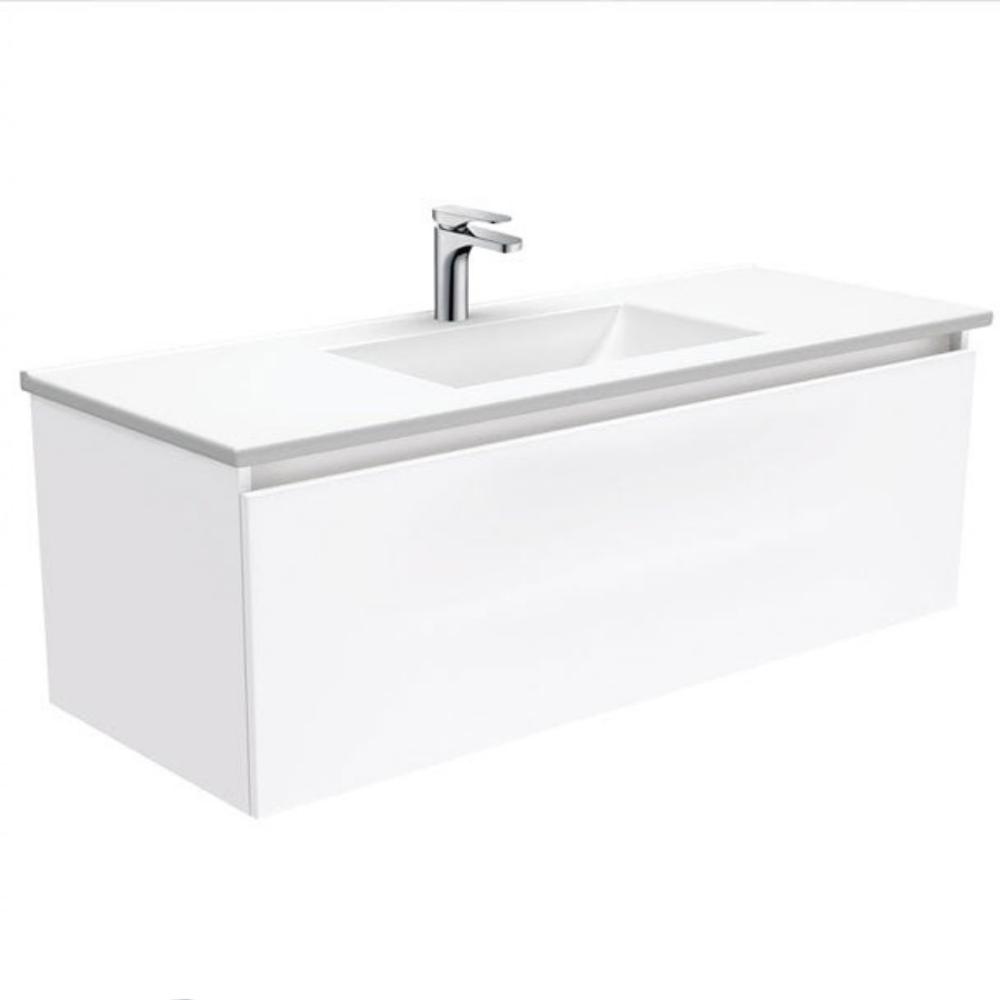 Fienza Vanessa Manu Wall Hung Vanity 750mm - 1200mm - White