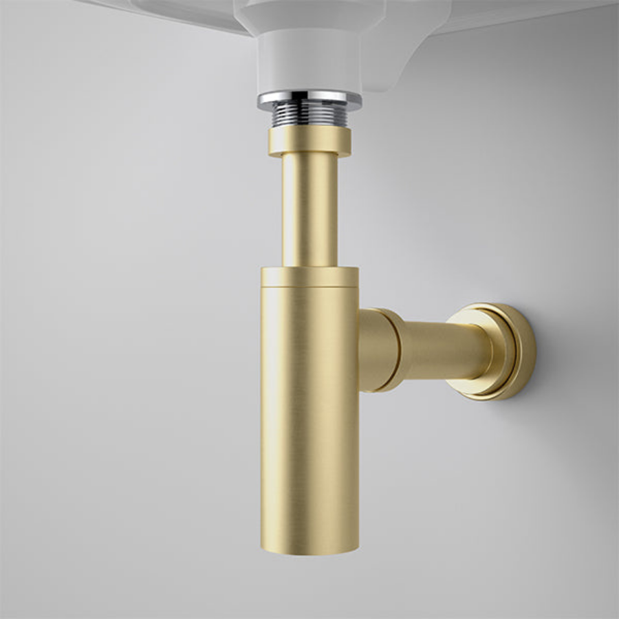 Caroma Vogue 40mm Bottle Trap Brushed Brass