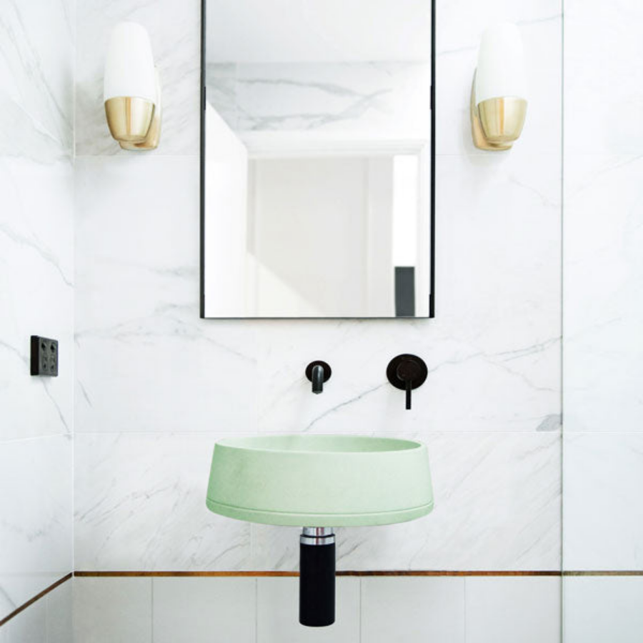 Nood Co Funl Basin Wall Hung Mint