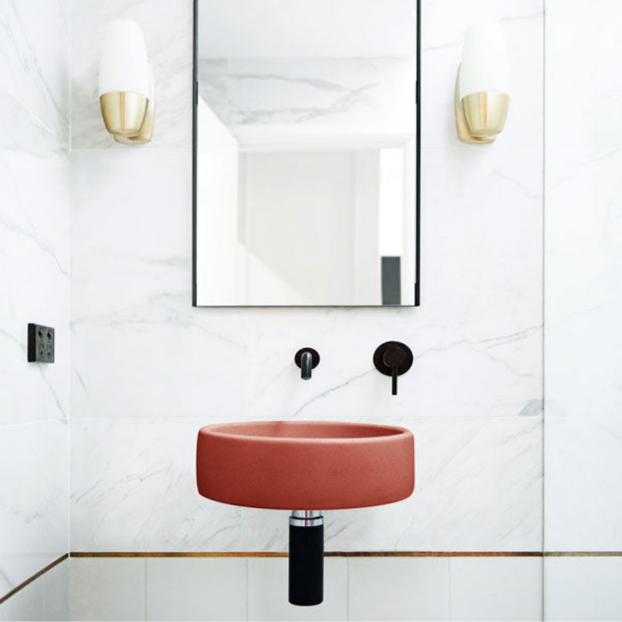 Nood Co Bowl Basin Wall Hung Musk