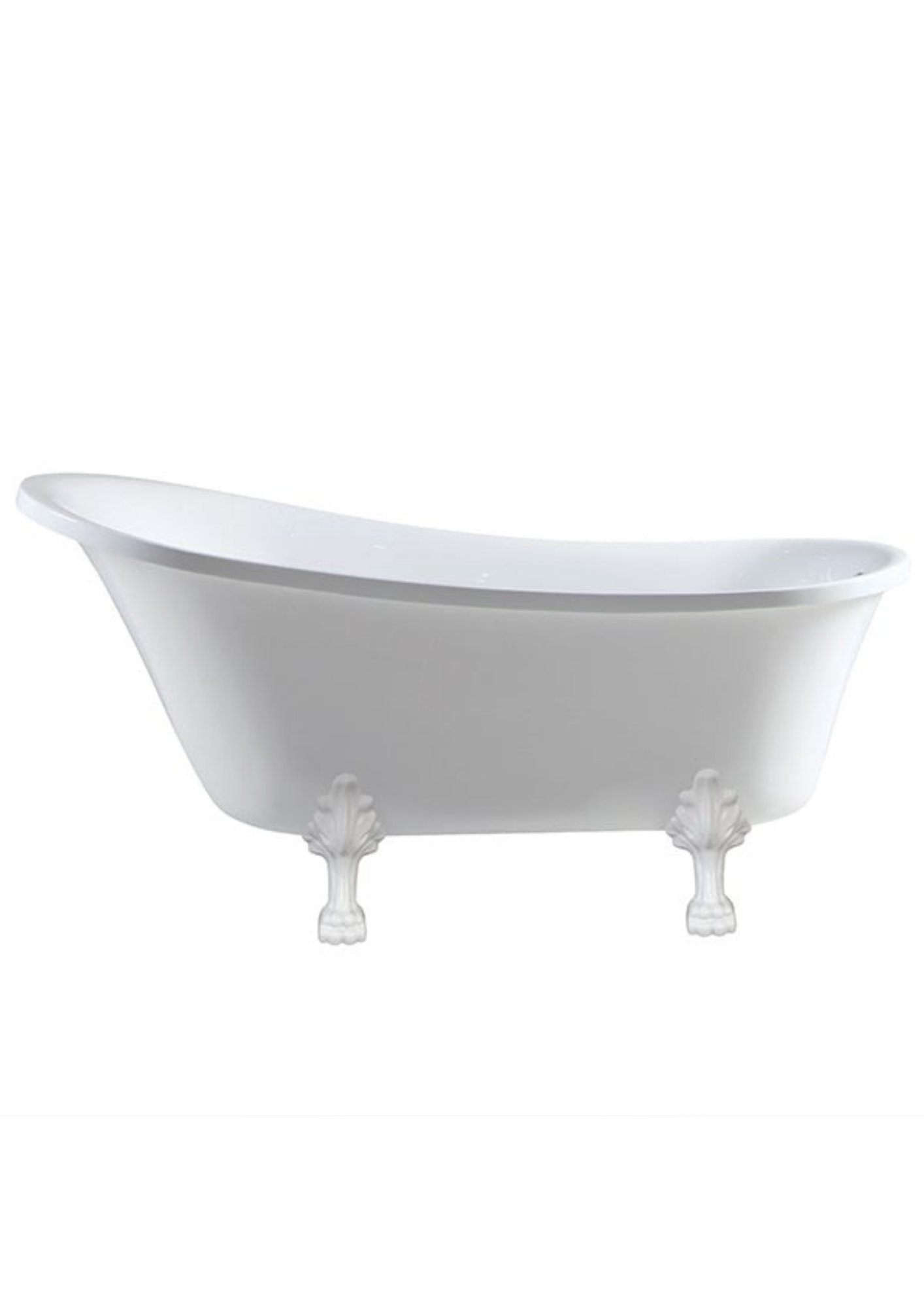 Fienza Claw Foot Bath - Semi-Gloss White Feet