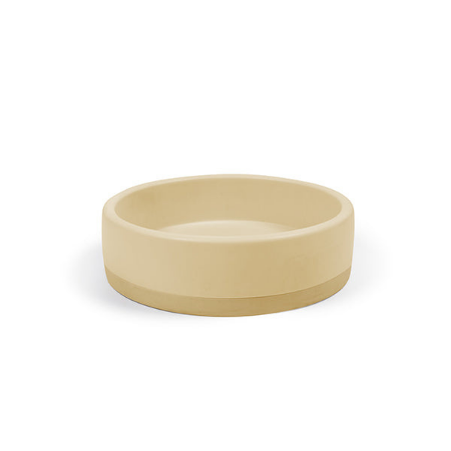 Nood Co Bowl Basin Two Tone Surface Mount Custard