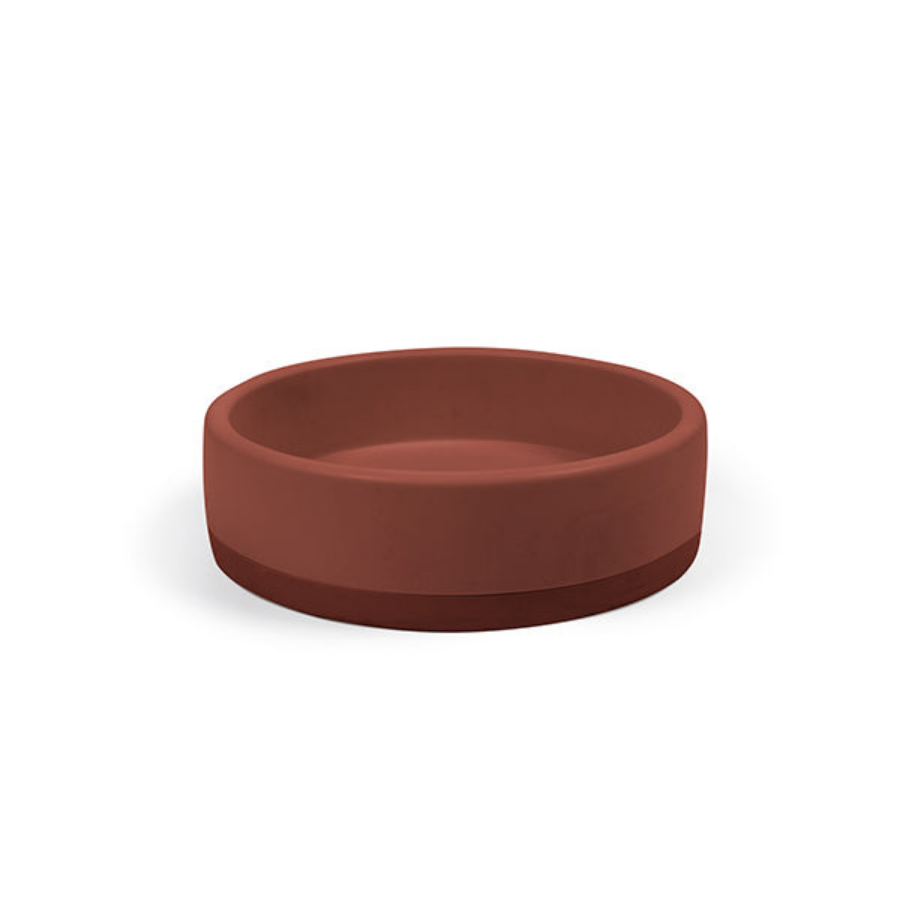 Nood Co Bowl Basin Two Tone Surface Mount Clay