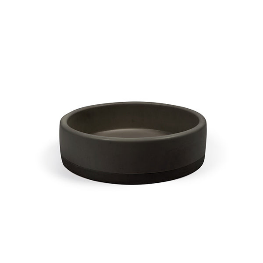 Nood Co Bowl Basin Two Tone Surface Mount Charcoal