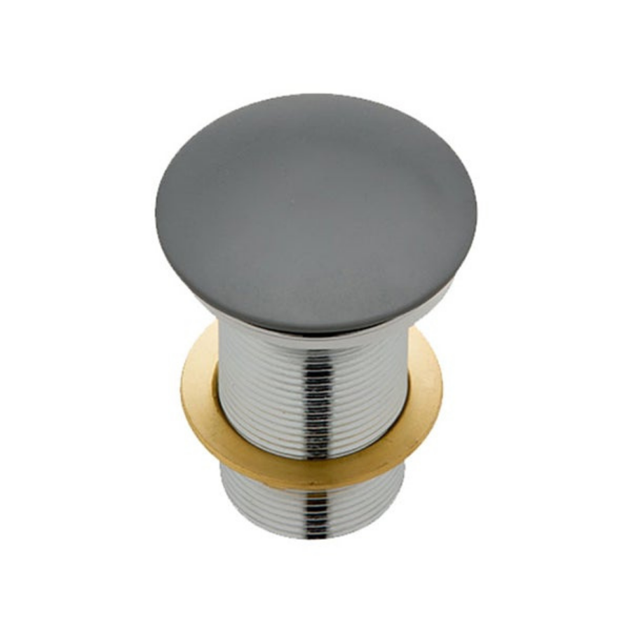 Fienza Cast Stone Matte Grey Dome Basin Pop-Up Waste (32mm)