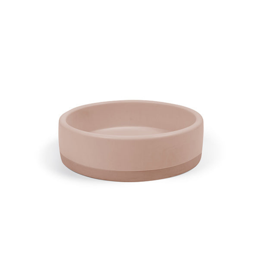 Nood Co Bowl Basin Two Tone Surface Mount Blush Pink