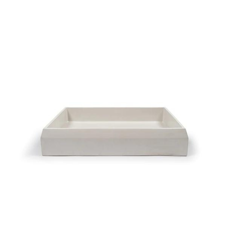 Nood Co Prism Basin Rectangle Surface Mount Ivory