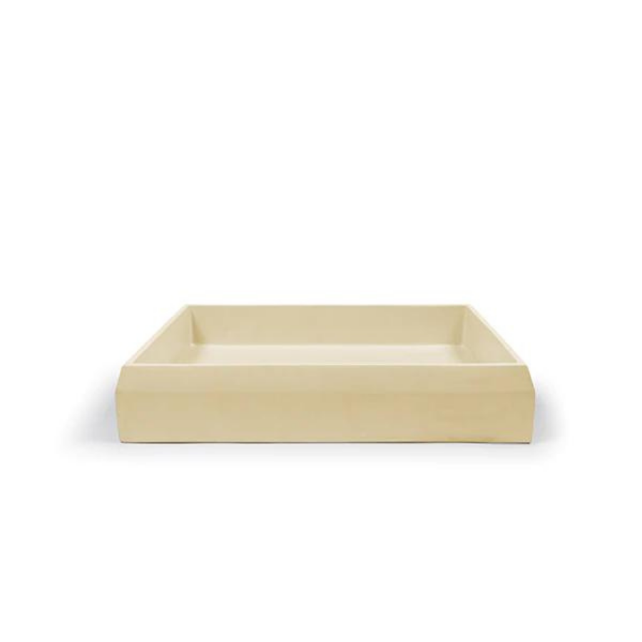 Nood Co Prism Basin Rectangle Surface Mount Custard