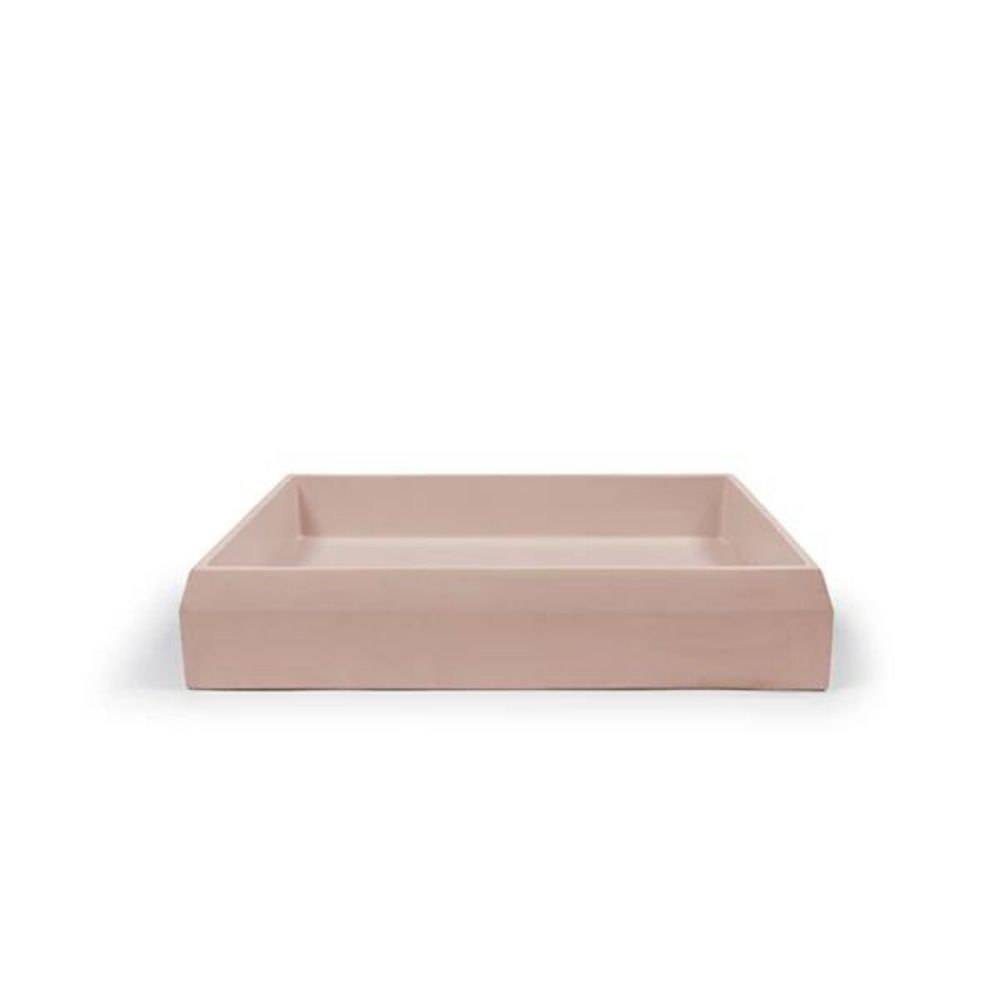 Nood Co Prism Basin Rectangle Surface Mount Blush Pink