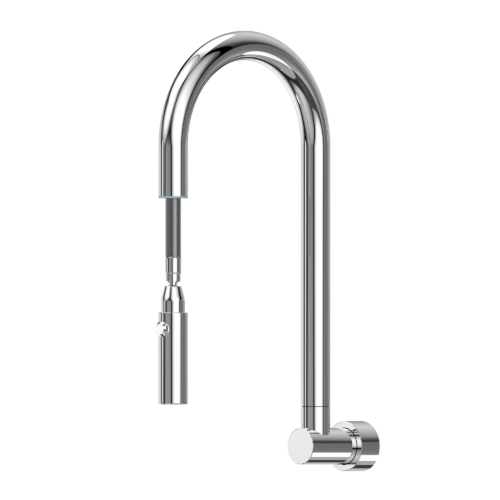 Suprema Xpress Fit Retractable Wall Spout - Chrome