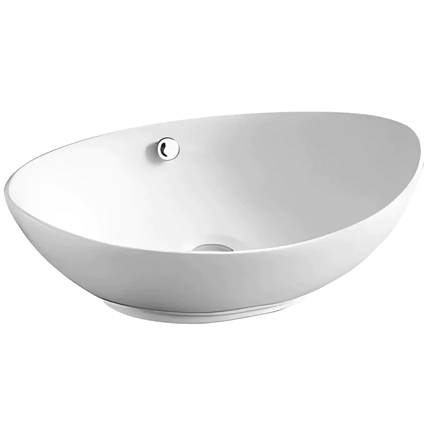 Above Counter Basin 570mm : Compact, Stylish Basin Perched Above The Counter-Gloss White-PA5839