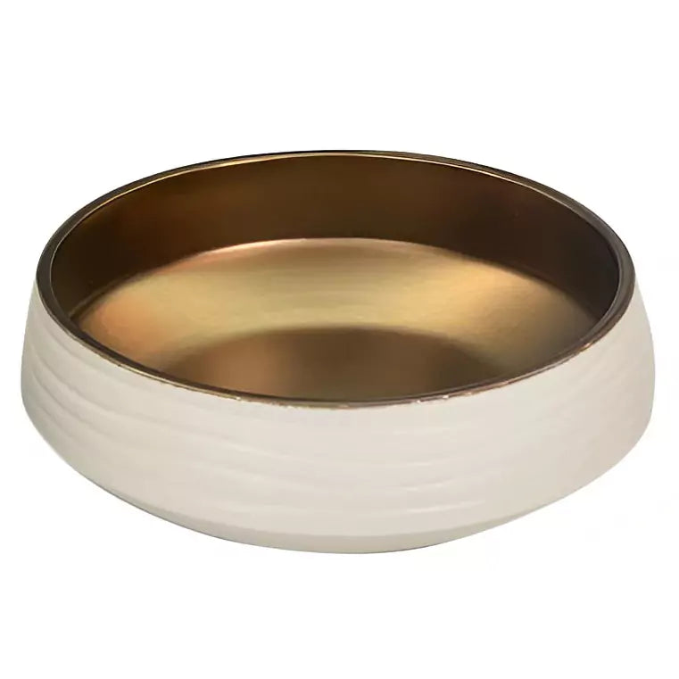 Art Basin 405mm: Stylish ceramic Basin-Matte White and Copper-PA4343WC