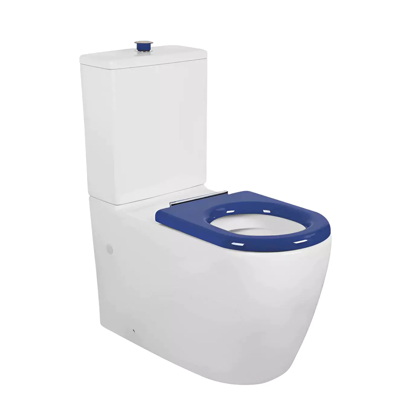 Rimless Flush Pan for Asta Disabled Toilet-Gloss White-KDK800C-GREY/KDK800P-GREY