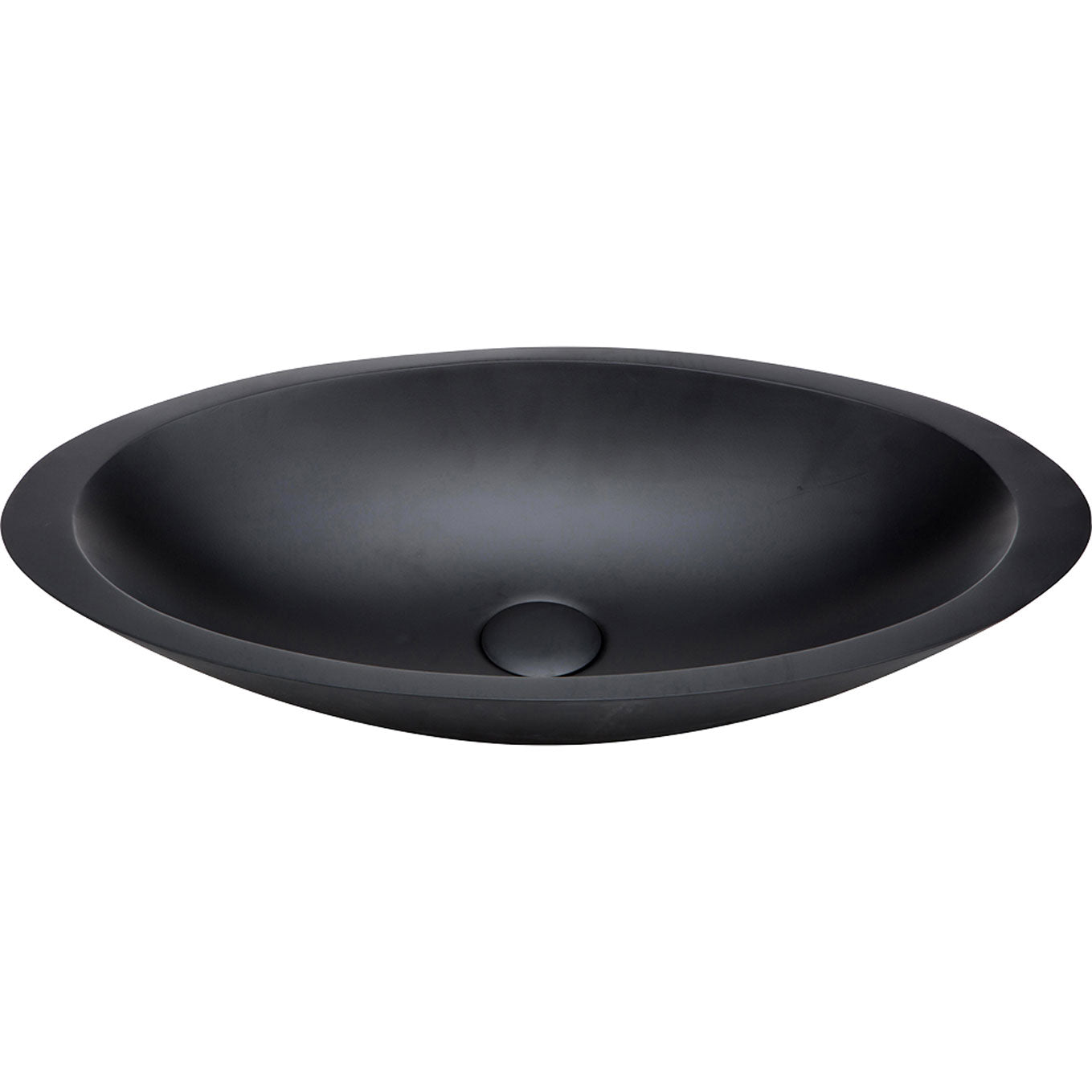 Fienza Bahama Matte Black Cast Stone Above Counter Basin