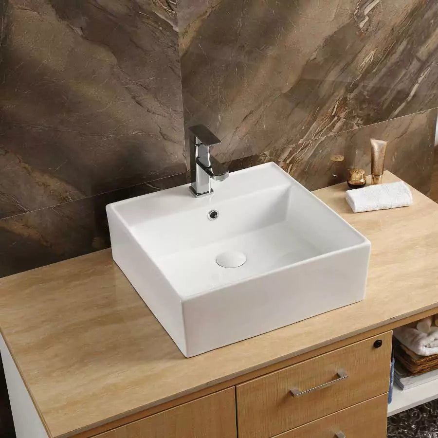 Ceramic Basin 136B on Top Counter