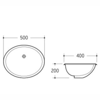 BASIN K407 - Smart Water Solution With Modern Design, dimension